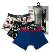 【LEVIS】男生平口褲 男生四角褲 寬鬆四角褲 男生內褲/有機面料/寬鬆舒適/多款任選 純棉平口褲 熱賣單品