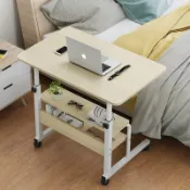 生活軌道 【可移動升降】筆電桌 懶人桌 床上桌 筆記型電腦桌 摺疊桌 簡易桌 升降桌 書桌 居家辦公 追劇神器 多段式調節 穩固不晃