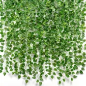 1 m/2 m人造植物常春藤綠葡萄葉藤塑料花藤裝飾客廳花園婚禮牆