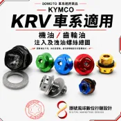 SOMOTO KYMCO KRV｜機油／齒輪油 注入及洩油螺絲｜M20／M12／M8｜車系適用