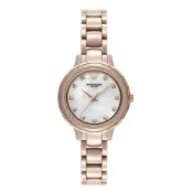 EMPORIO ARMANI 亞曼尼 Cleo系列 陶瓷環鑽女錶 玫瑰金 28mmAR70018