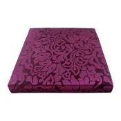 【宜欣居傢飾】艾馬仕-精緻防潑水緹花坐墊-紫-2入-55*55*5cm(高密度惰性泡棉、實木椅座墊、台灣製MIT)