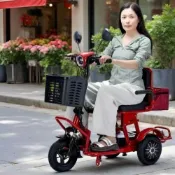(店+)【進進寳商行】防側翻老年代步車/家用小型休閑/可折疊/電動三輪車/電動車/電動自行車/長輩代步車/電動代步車/三輪代步車