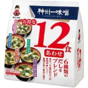 神州一味噌 5種口味味噌湯 12食入-原味/減鹽