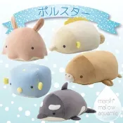 日本直送 正版代購 棉花糖海生動物系列 娃娃/玩偶 扁面蛸/海牛/海馬/河豚/殺人鯨 S/M