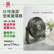 晶工 20吋渦流空氣循環扇 JK-261 循環扇 電風扇 桌扇 JK-169