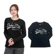【Superdry】女長袖 長T 迷彩立體感logo 純棉 薄長袖 圓領 長袖 長T T恤 土耳其製 平輸品(長袖 8421AB3)