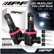 日本直送 M's Basic by IPF 頭燈霧燈 LED 燈泡智慧系列 2600K H8/H11/H16 鹵素燈泡尺