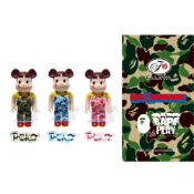 (店+)【BE@RBRICK】BE@RBRICK BAPE Peko-chan 1000% 公仔 牛奶糖妹 不二家 庫柏力克