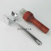 銀聯網日用品生活館 不銹鋼豬皮插 正品松肉針松肉器嫩肉器松肉錘牛排針扎肉針打肉錘1入