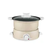(店+)【KINYO】1.5L多功能電火鍋(BP-075)調理鍋/蒸煮鍋/電烤盤