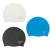 【樂買網】SPEEDO PLAIN MOULDED 成人矽膠泳帽 SD870984