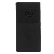 【Cerruti 1881】限量2折 義大利原裝進口 頂級小牛皮12卡長夾皮夾 5708M 全新專櫃展示品(黑色 送禮盒提袋)