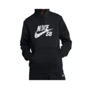 (店+)【NIKE 耐吉】NIKE SB ICON 黑色 內刷毛 帽T AJ9734-010 [EW]