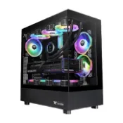 【順發線上購物】(客訂品)曜越 光透 View 270 TG ARGB V2 黑色 /ATX/三風扇/1正2反/全景玻璃機殼(CA-1Y7-00M1WN-03)