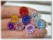 ◎花語人造花資材◎＊1.2公分向日葵花朵壓克力貼片＊8色~蝴蝶結飾品~卡片~喜糖籃~花棒