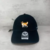 《Urban當天出貨》47brand 聖伯納犬刺繡帽 狗狗圖案棒球帽 黑色老帽 可調整帽子 鴨舌帽 百搭帽 Unisex
