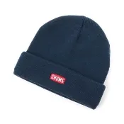 【CHUMS】CHUMS 休閒  CHUMS Logo Short Knit Cap針織帽 深藍色 男 女(CH051402N001)