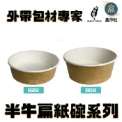【盒作社】半牛扁紙碗系列#台灣製造/紙湯碗/外帶餐盒/一次性餐盒/環保餐盒/便當盒/免洗餐具/外送包材/外帶包材