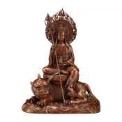 免運 公司貨 新款 紫銅四大名山文殊普賢觀音地藏菩薩坐佛像家居室內供奉擺件 可開發票 全館六折 工廠現貨直銷 新品特價 CYSH01031