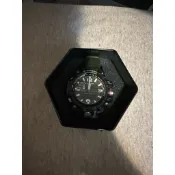 CASIO 卡西歐 G-SHOCK 挑戰極限大陸方位羅盤電波錶-軍墨綠 (GWG-1000-1A3)二手