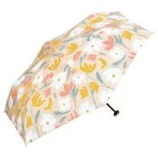 【w.p.c】日本Wpc. 森林小徑晴雨傘 抗UV 附掛勾提繩L型拉鍊收納袋(7348-OF 白色)