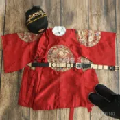 ✨免運✨ 新年財神爺小財神服裝兒~童攝影服裝道具影樓拍照寶寶抓週嵗宴 6V6R