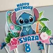 蛋糕裝飾 3D 人物 Lilo Stitch Stitch 生日蛋糕裝飾派對裝飾