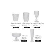 (店+)細格手感玻璃杯系列｜威士忌杯308ML/高酒杯410ML/紅酒杯270ML/甜點杯325ML/香檳杯180ML