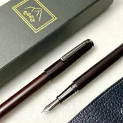 3952老山羊-陽竹林 鐵刀木 鈦尖刀尖(小唐刀)/書法鈦尖鋼筆