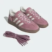 adidas 休閒鞋 Handball Spezial 男鞋 女鞋 粉紅 白 麂皮 復古 德訓鞋 愛迪達 KJ6304