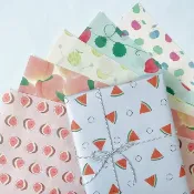 // A3 6張組合 // 季節水果包裝紙 -春夏篇-