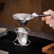 免運🎆錦鯉茶濾茶漏茶水過濾功夫過濾網通用茶具高檔泡茶新款茶盤小青柑