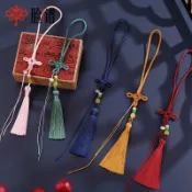 💜免運良品💜中國結手串繩流蘇文玩裝飾吊穗香包香囊配件掛飾手工DIY編織掛繩