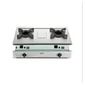 (店+)【林內】RBTS-N2601S 嵌入式內焰不鏽鋼雙口爐 日本專利內焰爐頭 高保溫保水性 輕量化鑄鐵爐架 一級能效