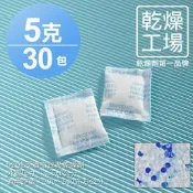 【乾燥工場】 5公克不織布包裝乾燥劑 30包  除濕劑 乾燥包 防潮包 水玻璃乾燥劑 台灣製造，SGS 檢測合格