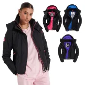〈出清特賣〉  SUPERDRY 極度乾燥 SUPER DRY 女 風衣外套 連帽外套 防風衣 防潑水 耐寒 刷毛