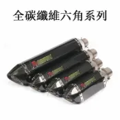 楓林宜居 全碳纖維六角系列 直上通用51mm臺蠍管 小六角大六角臺蠍 合法管 勁戰 雷霆王 酷龍 Bws T1 各種車型通用