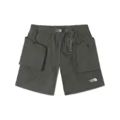 (店+)【The North Face】北面THE NORTH FACE Urban Exploration 防風防潑水純色五分休閒短褲 男款 灰褐綠