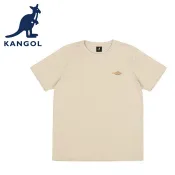  KANGOL 英國袋鼠 短袖上衣 短T 圓領T恤 64251013 中性 淺卡其 黑色 後標T