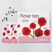 玫瑰風味烏龍茶 ROSE OOLONG TEA 原片茶葉定量6入 ESG設計紙盒