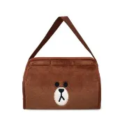 【LINE FRIENDS】FACE 兩用面紙盒護套-熊大BROWN(台灣製)