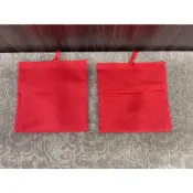 🌺廟口佛具🌺 素面香火代/傳統手工純棉香火袋 /平安袋/平安符袋/紅香火袋/6.8公分*6.8公分
