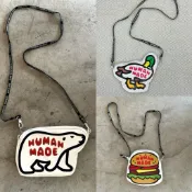 全新限量免運21ss Human Made Duck Cushion 鴨子北極熊漢堡單小包零錢包手機包肩背包側背包包