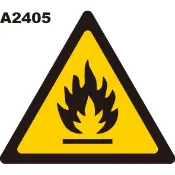 警告貼紙 A2405 警示貼紙 三角形貼紙 嚴禁煙火 小心火源 [飛盟廣告 設計印刷]