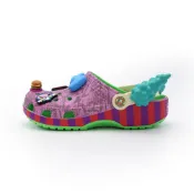 Crocs 卡駱馳 x 辛普森小丑庫斯提 紫綠 克駱格 涼拖鞋 女款 B6256【新竹皇家211107-90H】