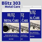 【BLITZ】Blitz 303 Metal Care 拭銀布(拭銀布、金屬拋光布｜銀器 樂器 飾品 專用清潔布)