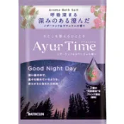 【DOKODEMO】BATHCLIN 巴斯克林 Ayurtime 晚安沐浴鹽 雪松木和天竺葵香味 40g