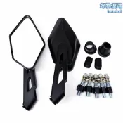 檸檬精選屋 【通用防抖】摩托車後視鏡 哈雷後視鏡 電動車後視鏡 改裝後視鏡 輔助觀後鏡 加寬曲面 高清防眩 360度可調 街車巡航通用