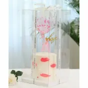 歐培拉 6 8 10吋 超高 透明蛋糕盒 限宅配 透明 塑膠盒 生日 蛋糕 盒 包裝 禮物 加高 盒子 烘焙 烘培 展示 批發